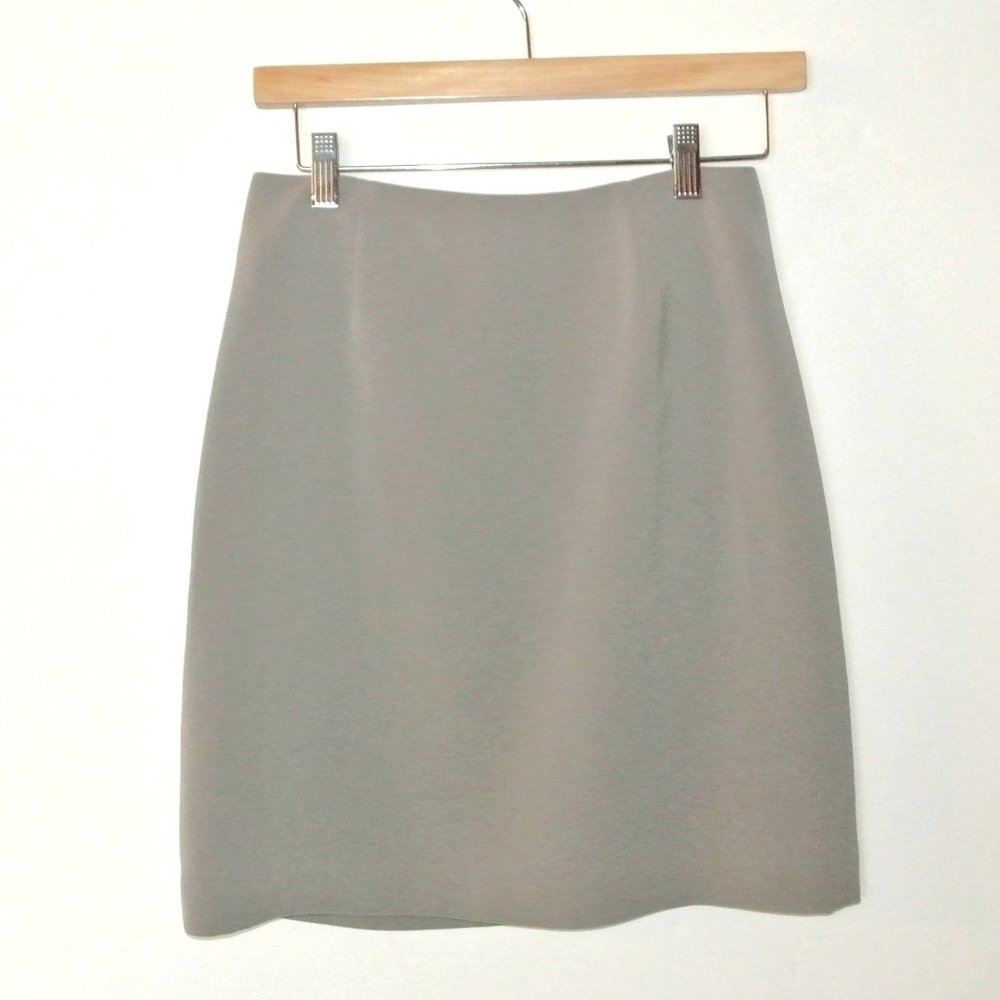 Caslon Gray Pancil Skirt Lined 4 - Picture 6 of 16